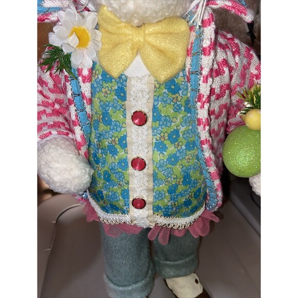 KAREN DIDION Cottontail Collection Mr. Easter Blue Bunny Rabbit Spring 26" Tall - Picture 7 of 14